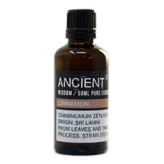 50ml Professional Essential Oil - Cinnamon product packaging on clean background from Quintessential Holistic Health Ltd