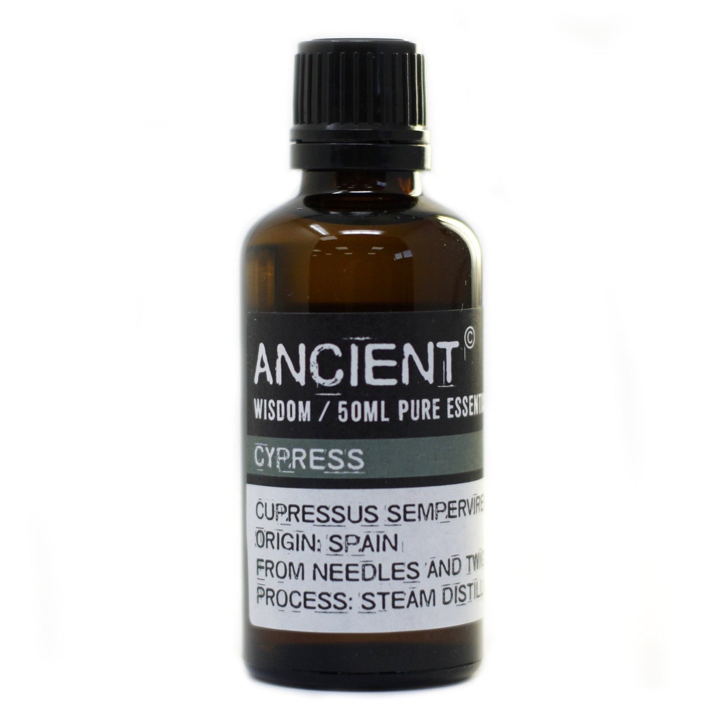 50ml Professional Essential Oil - Cypress product packaging on clean background from Quintessential Holistic Health Ltd