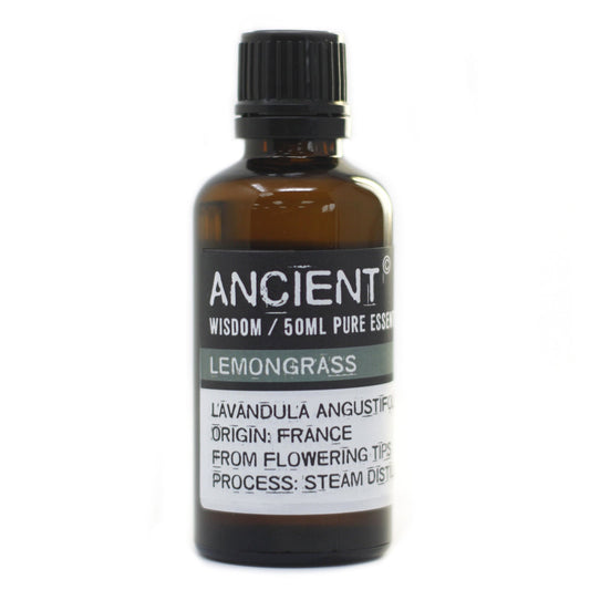 50ml Professional Essential Oil - Lemongrass product packaging on clean background from Quintessential Holistic Health Ltd