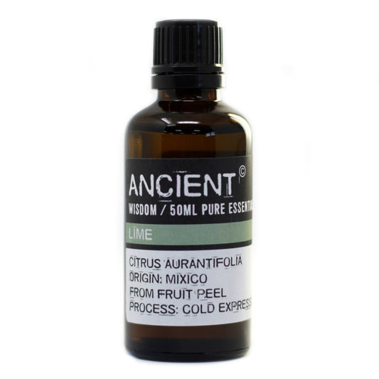 50ml Professional Essential Oil - Lime product packaging on clean background from Quintessential Holistic Health Ltd