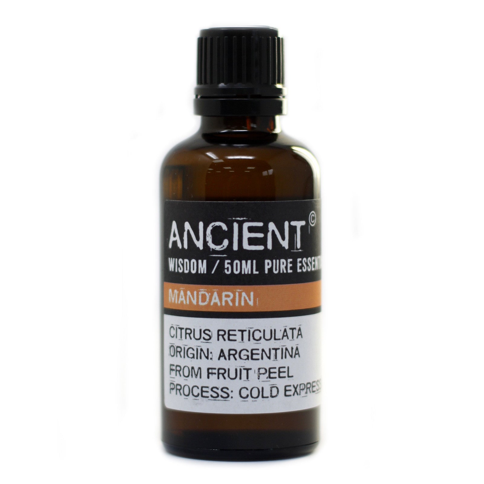50ml Professional Essential Oil - Mandarin product packaging on clean background from Quintessential Holistic Health Ltd