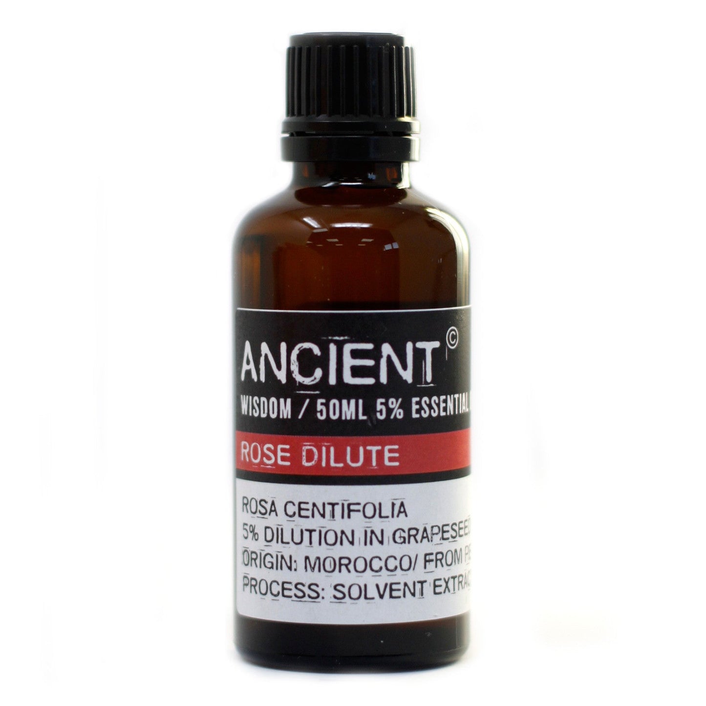 50ml Professional Diluted Essential Oil - Rose product packaging on clean background from Quintessential Holistic Health Ltd