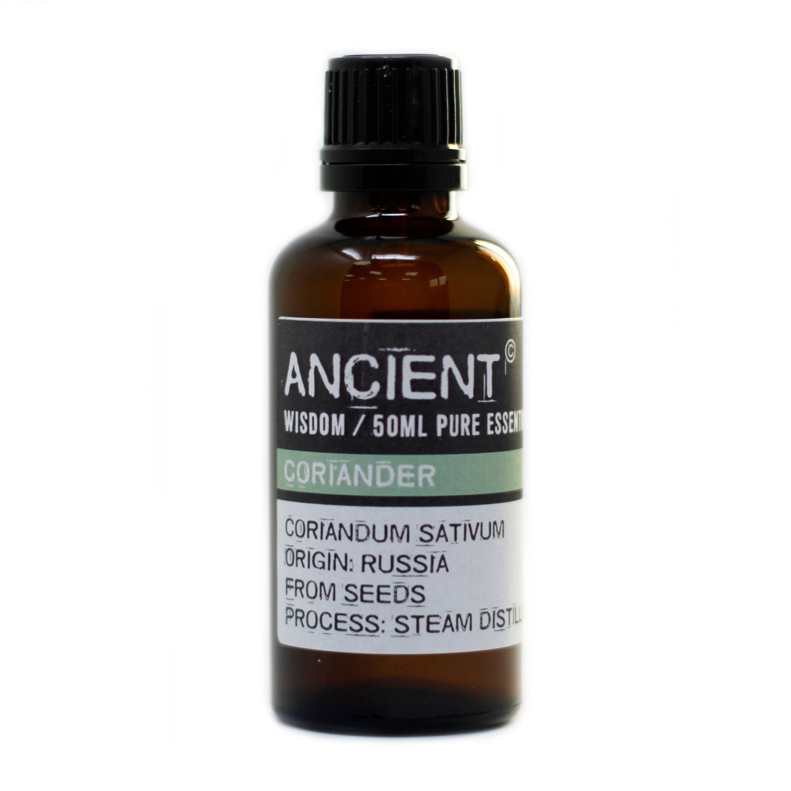50ml Professional Essential Oil - Coriander Seed product packaging on clean background from Quintessential Holistic Health Ltd