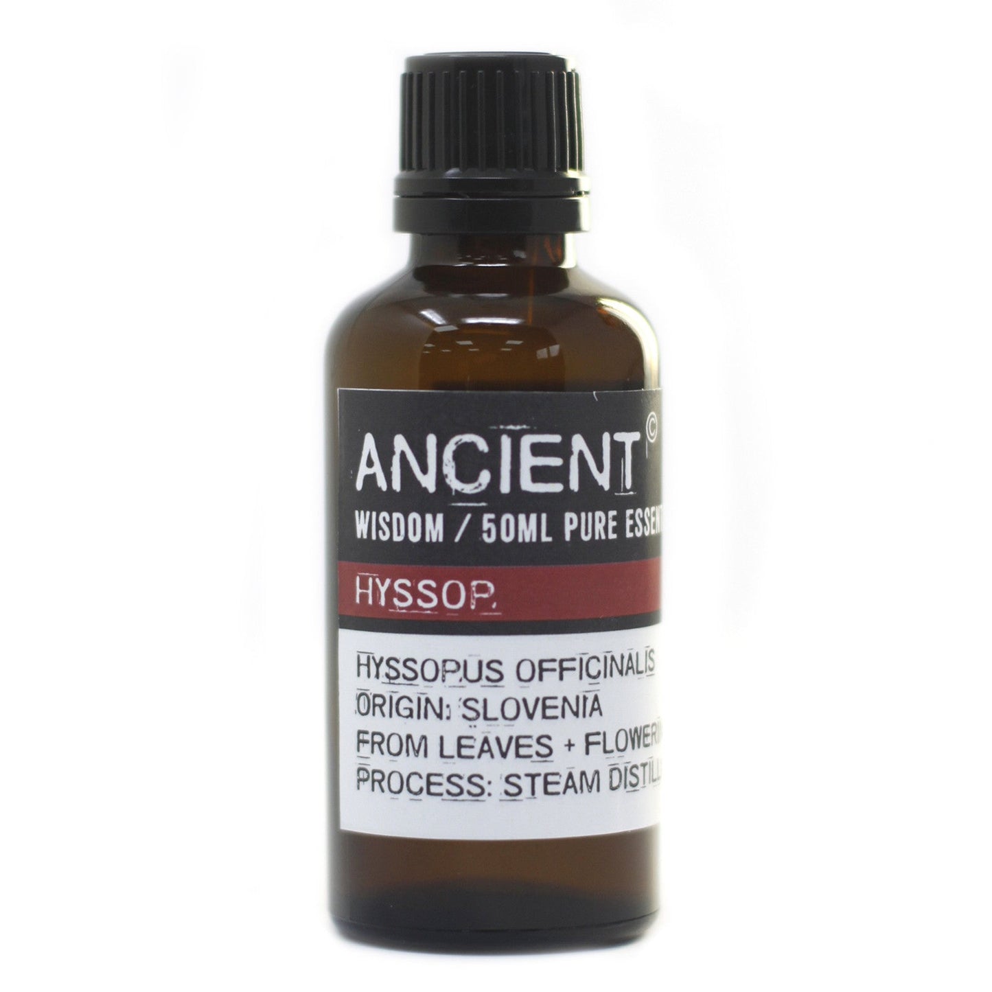50ml Professional Essential Oil - Hyssop product packaging on clean background from Quintessential Holistic Health Ltd