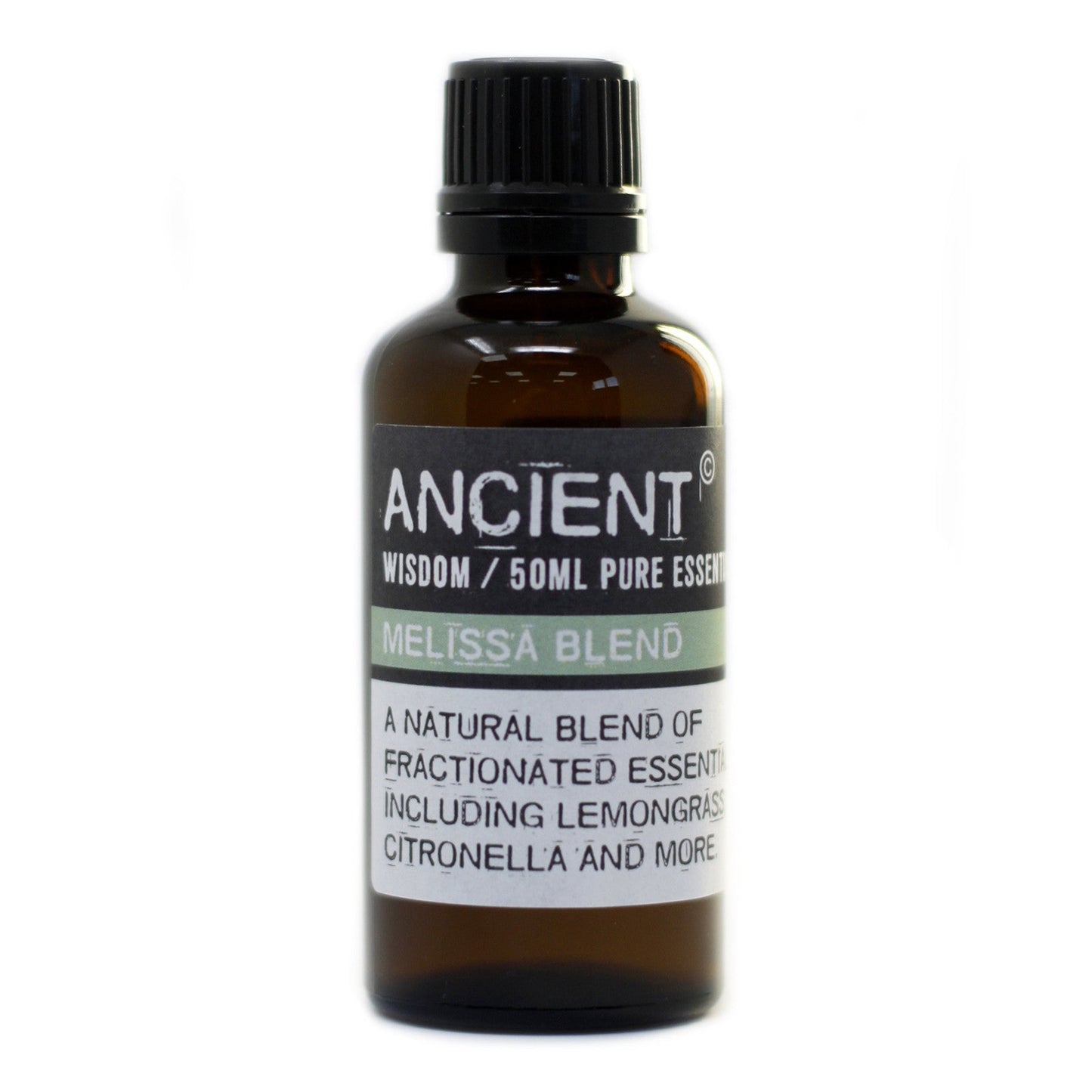 50ml Professional Blended Essential Oil - Melissa product packaging on clean background from Quintessential Holistic Health Ltd