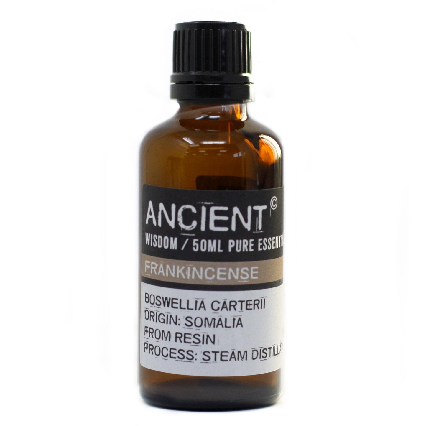 50ml Professional Essential Oil - Frankincense product packaging on clean background from Quintessential Holistic Health Ltd