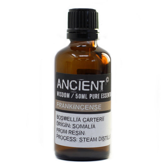 50ml Professional Essential Oil - Frankincense product packaging on clean background from Quintessential Holistic Health Ltd