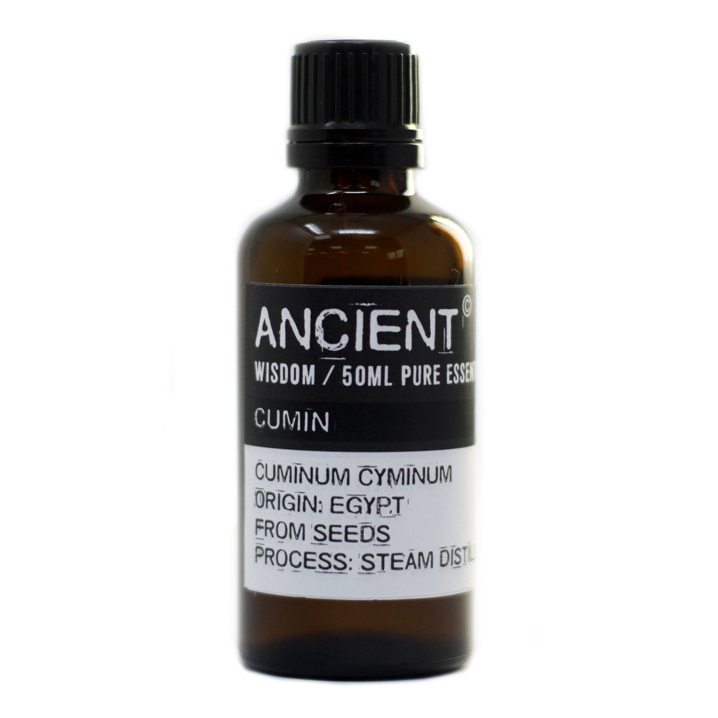 50ml Professional Pure Essential Oil - Cumin Seed product packaging on clean background from Quintessential Holistic Health Ltd