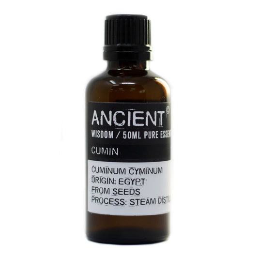 50ml Professional Pure Essential Oil - Cumin Seed product packaging on clean background from Quintessential Holistic Health Ltd