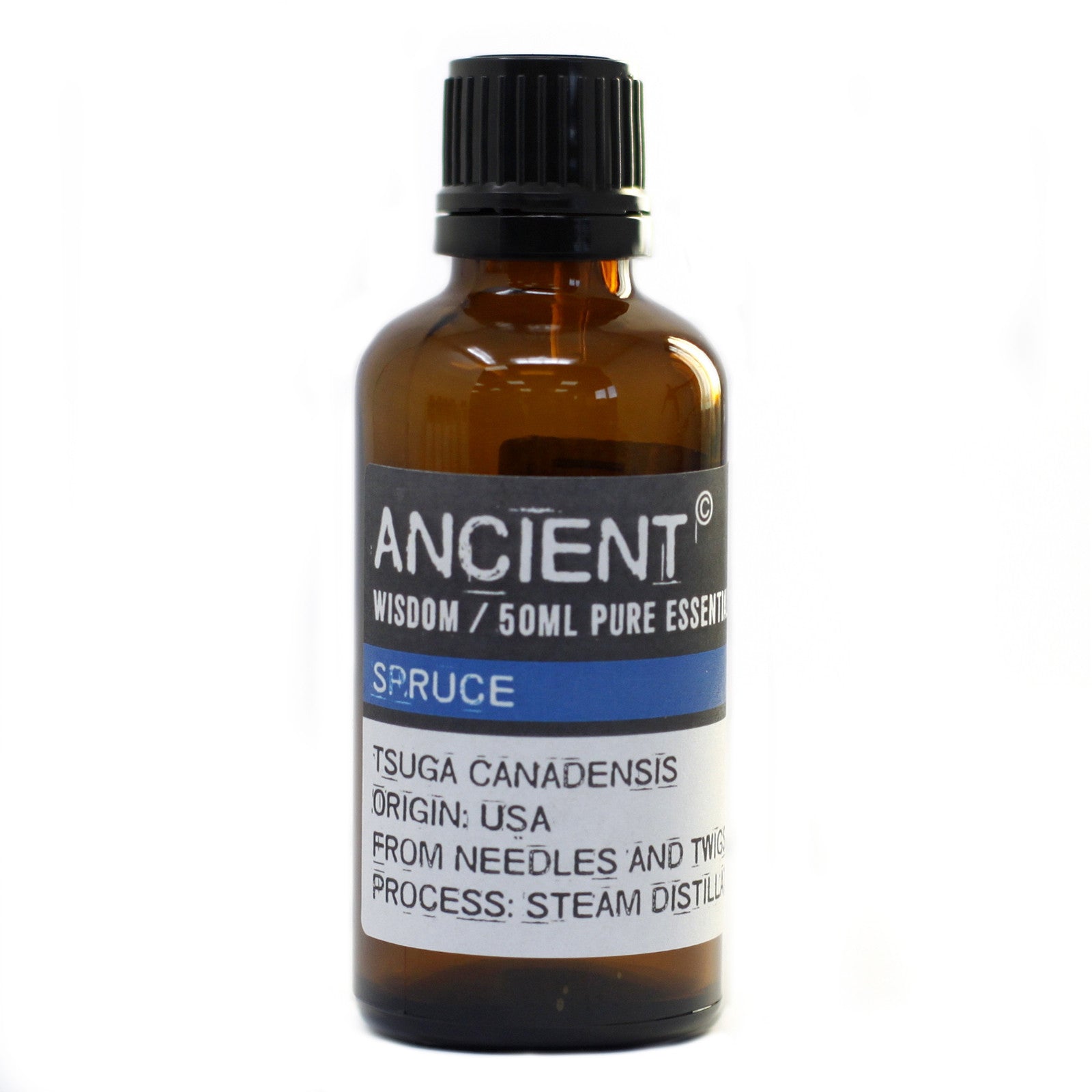 50ml Professional Essential Oil - Spruce product packaging on clean background from Quintessential Holistic Health Ltd