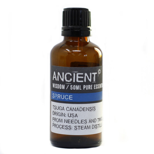 50ml Professional Essential Oil - Spruce product packaging on clean background from Quintessential Holistic Health Ltd
