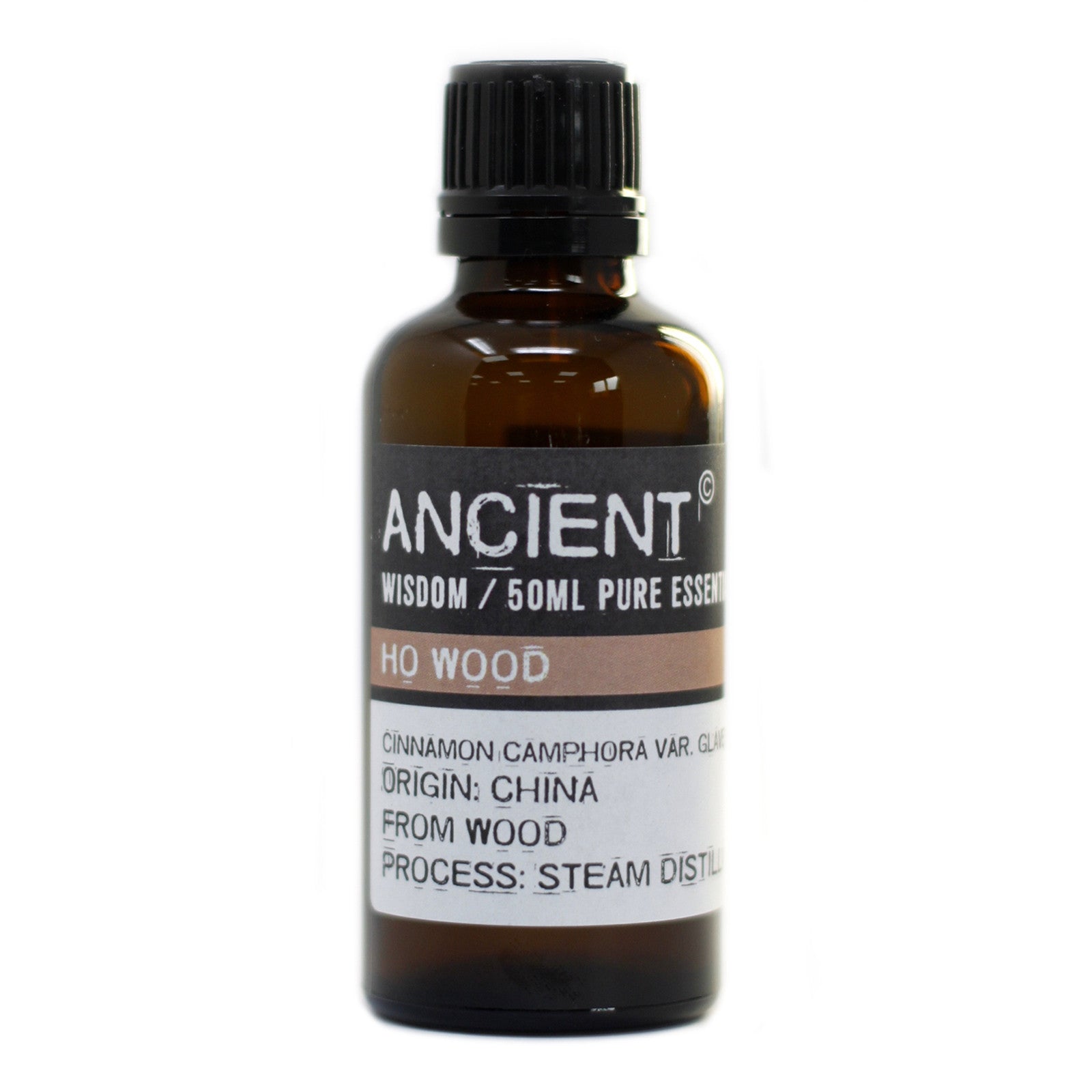 50ml Professional Essential Oil - Ho Wood product packaging on clean background from Quintessential Holistic Health Ltd