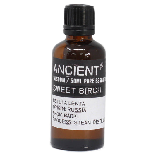 50ml Professional Pure Essential Oil - Sweet Birch product packaging on clean background from Quintessential Holistic Health Ltd