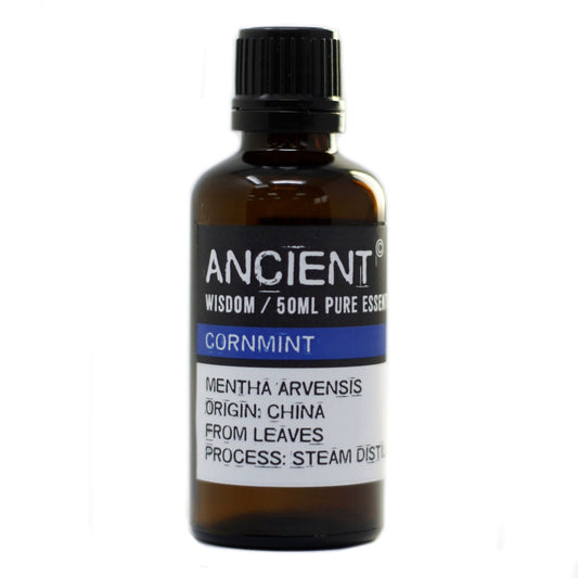 50ml Professional Essential Oil - Cornmint product packaging on clean background from Quintessential Holistic Health Ltd
