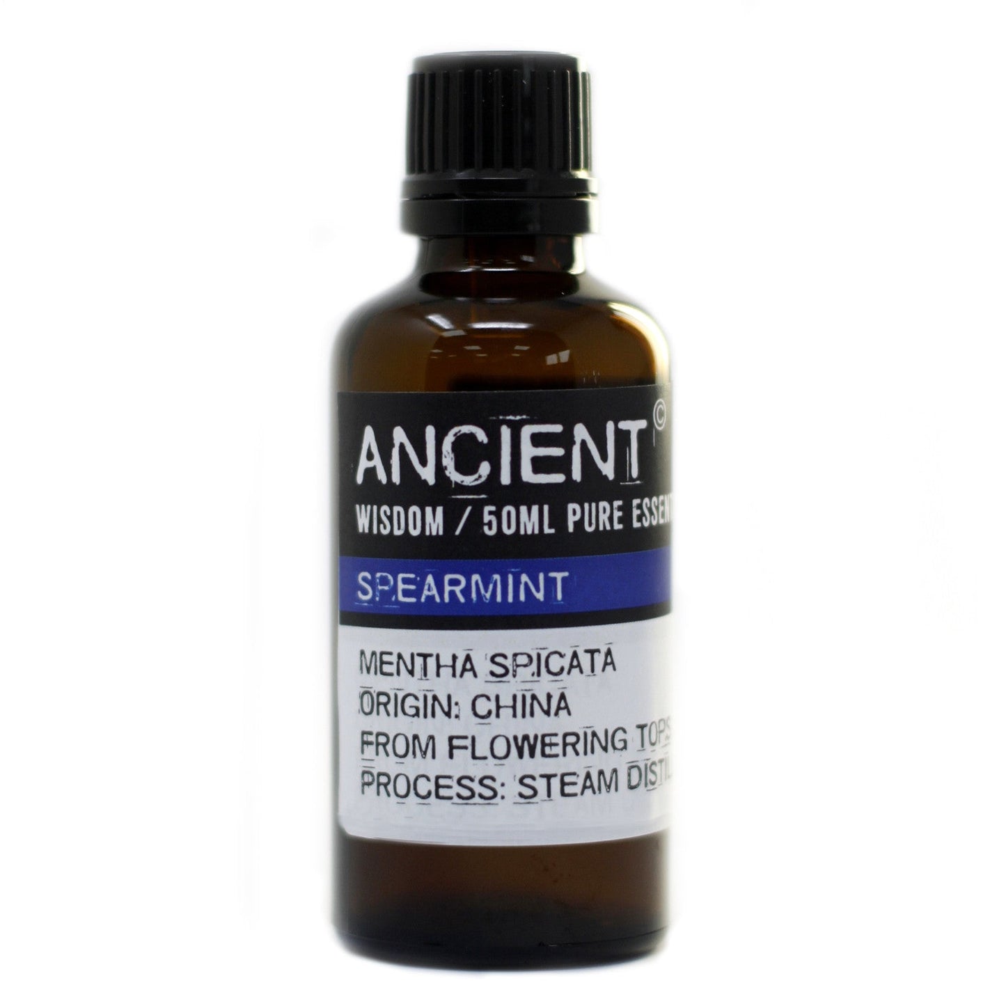 50ml Professional Essential Oil - Spearmint product packaging on clean background from Quintessential Holistic Health Ltd