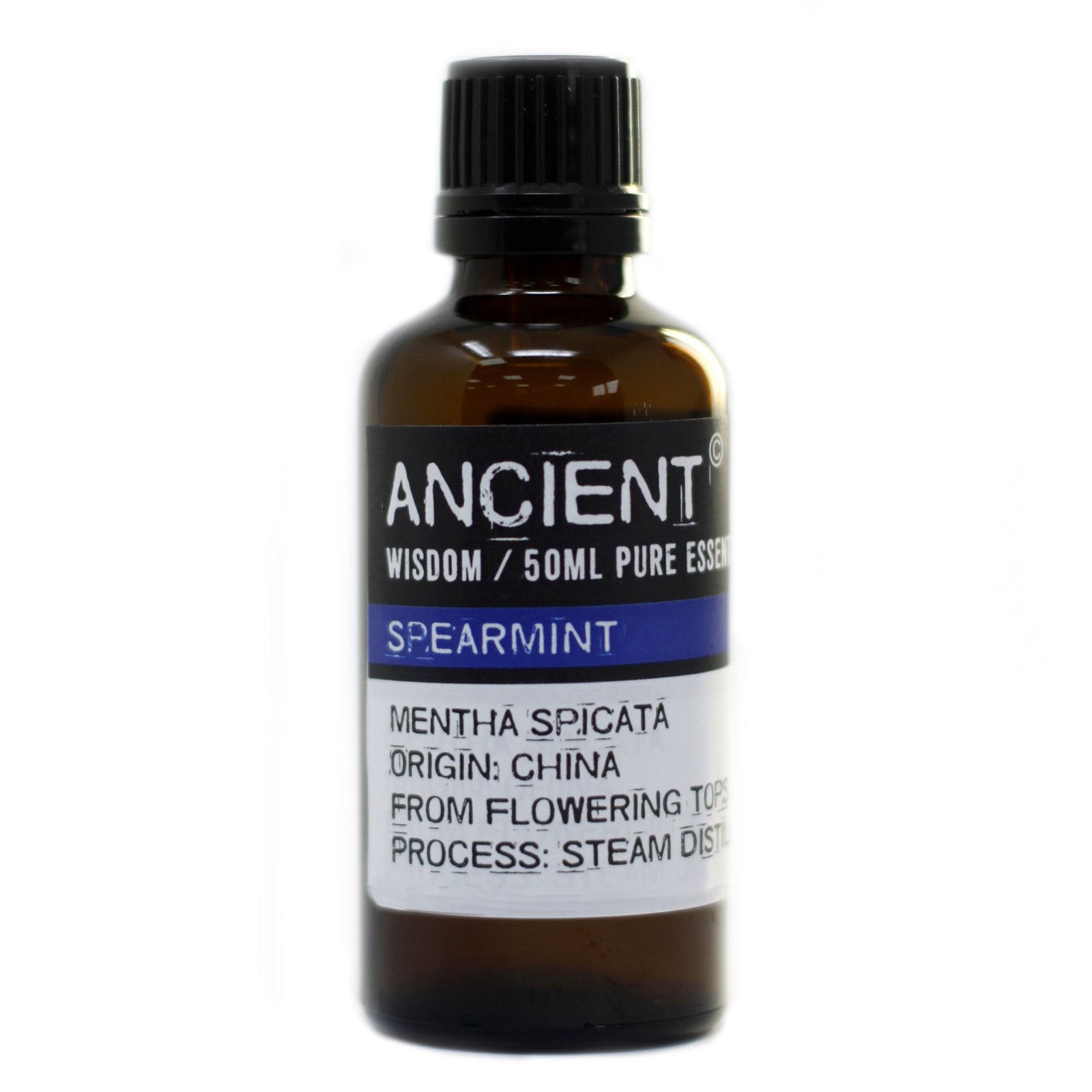 50ml Professional Essential Oil - Spearmint product packaging on clean background from Quintessential Holistic Health Ltd