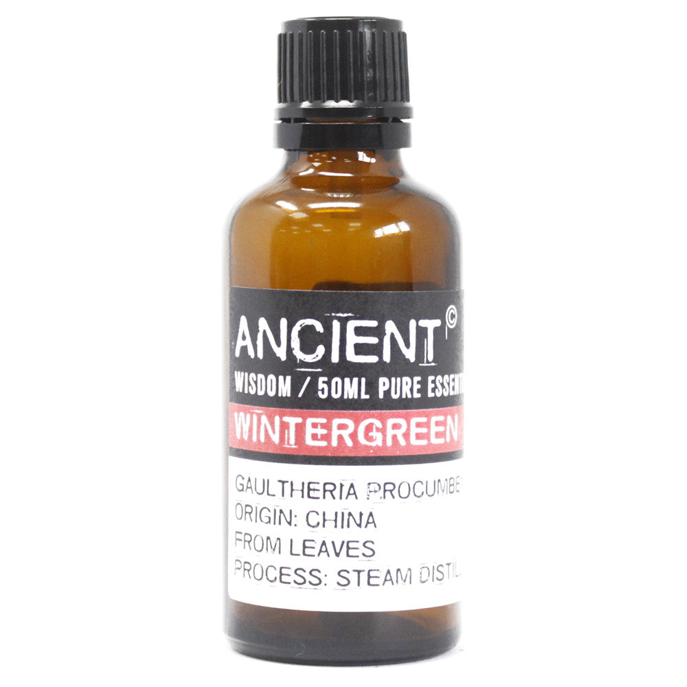 50ml Professional Pure Essential Oil - Wintergreen product packaging on clean background from Quintessential Holistic Health Ltd