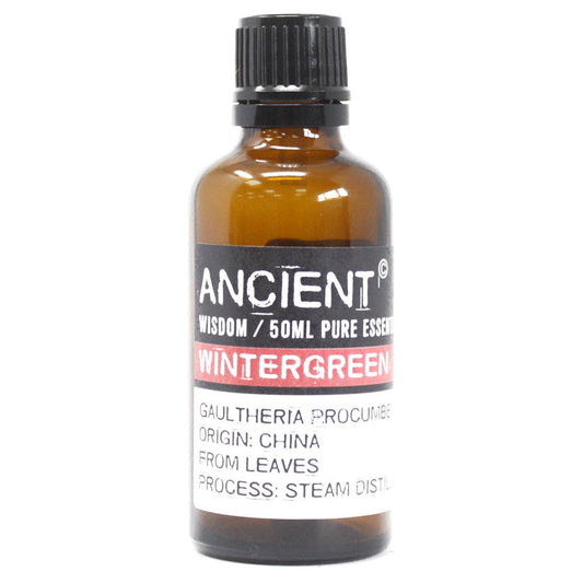 50ml Professional Pure Essential Oil - Wintergreen product packaging on clean background from Quintessential Holistic Health Ltd