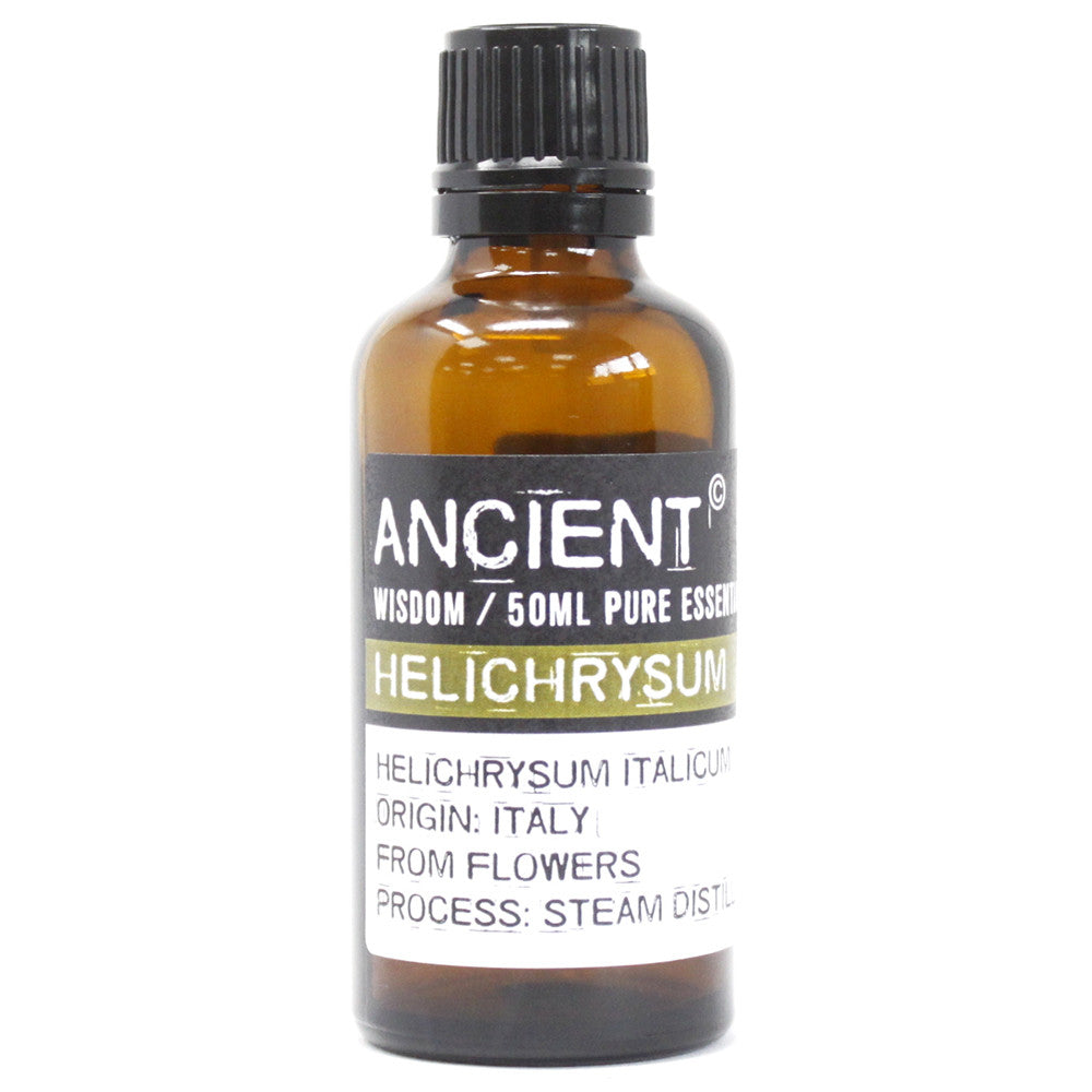 50ml Professional Essential Oil - Helichrysum product packaging on clean background from Quintessential Holistic Health Ltd