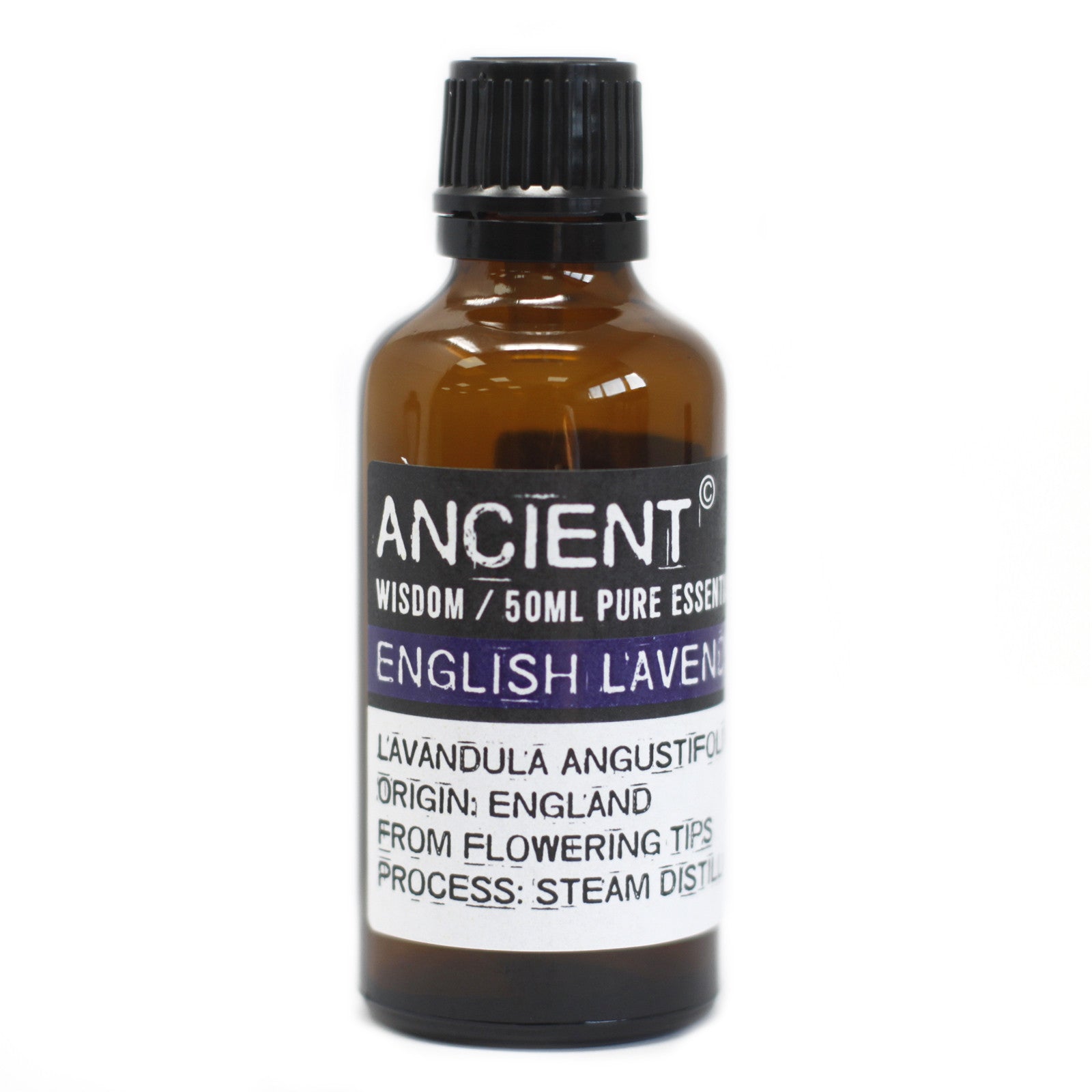 50ml Professional Essential Oil - English Lavender product packaging on clean background from Quintessential Holistic Health Ltd