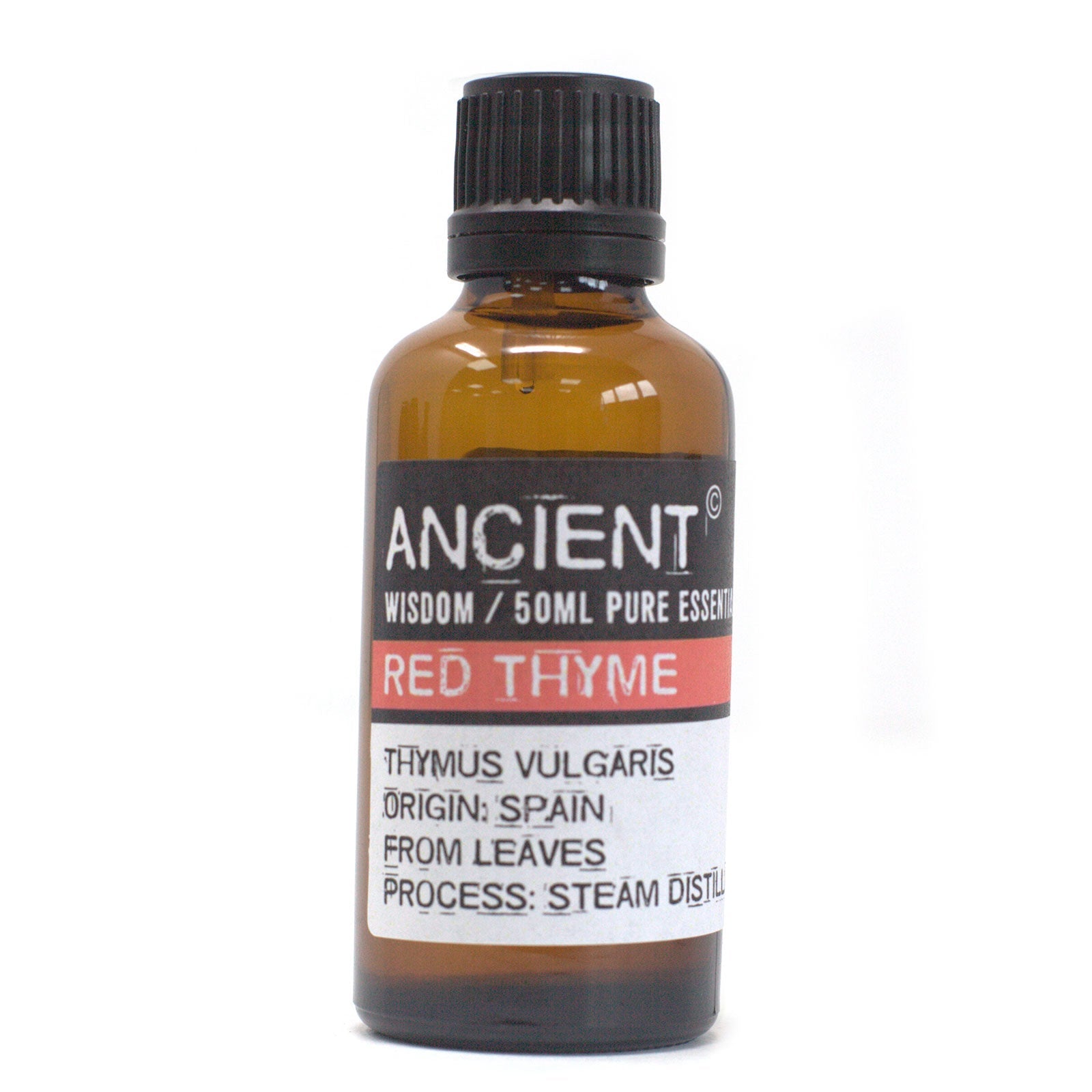 50ml Professional Essential Oil - Red Thyme product packaging on clean background from Quintessential Holistic Health Ltd