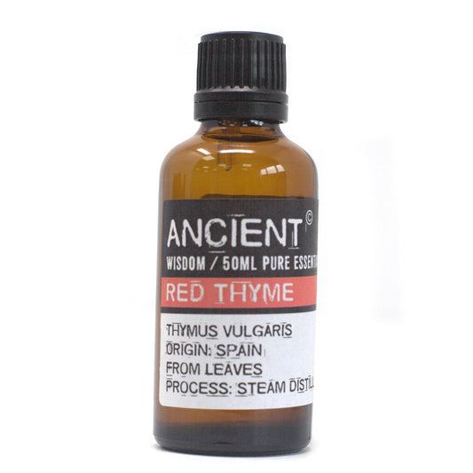 50ml Professional Essential Oil - Red Thyme product packaging on clean background from Quintessential Holistic Health Ltd