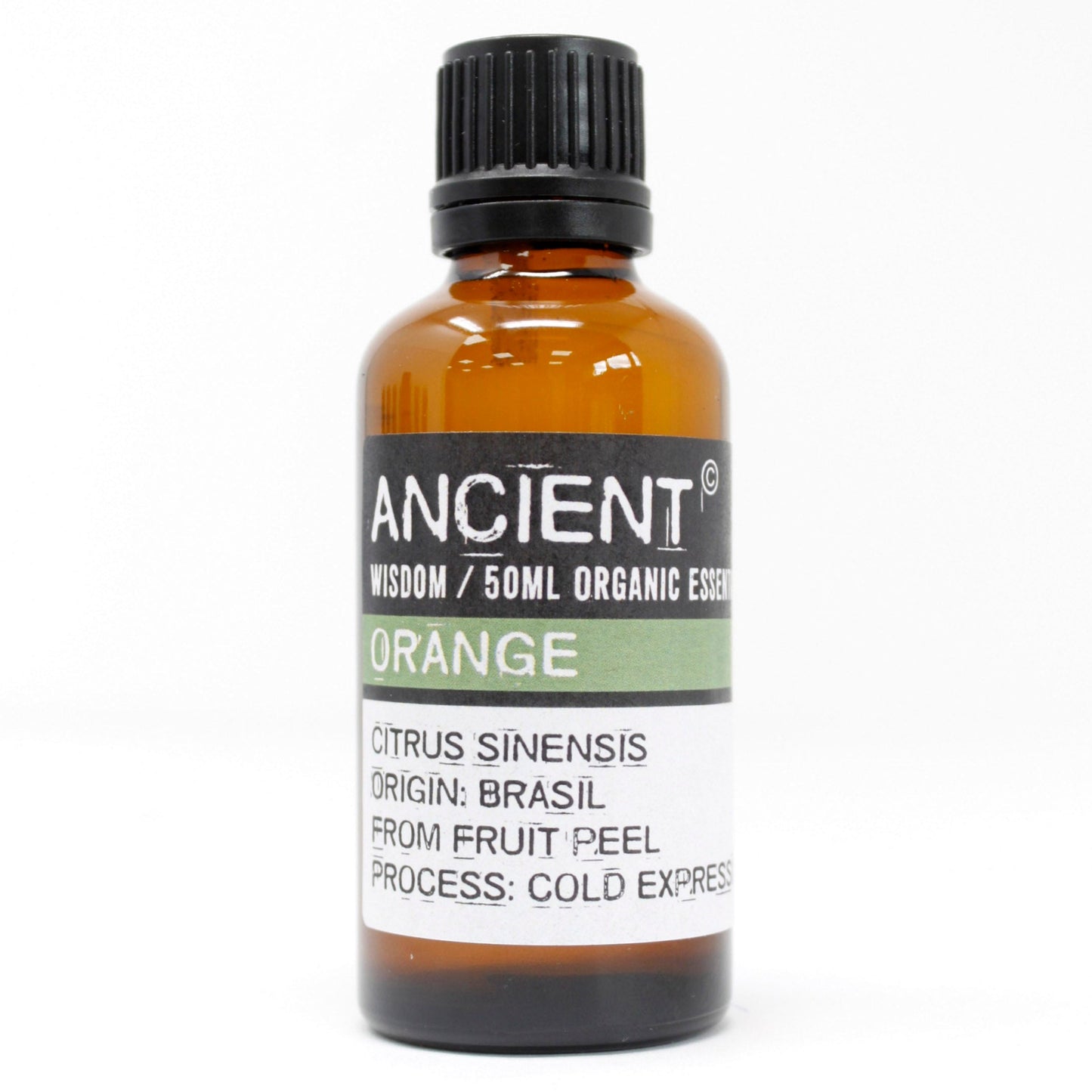 50ml Organic Essential Oil - Orange product packaging on clean background from Quintessential Holistic Health Ltd