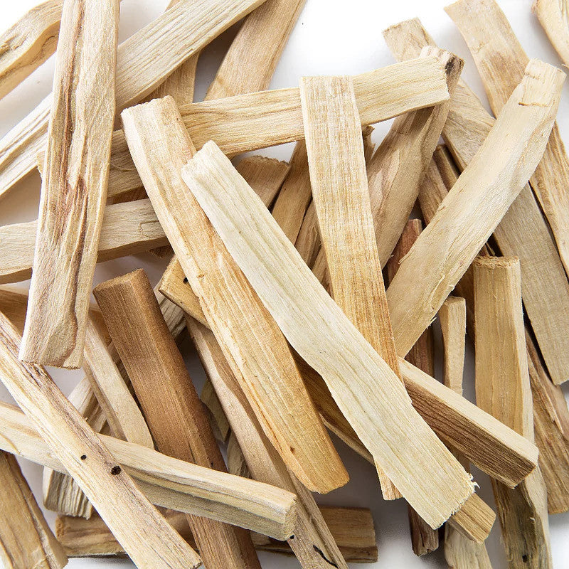 100g Green Tree Palo Santo (Holy Wood) Sticks / 10 - 15 Sticks product packaging on clean background from Quintessential Holistic Health Ltd