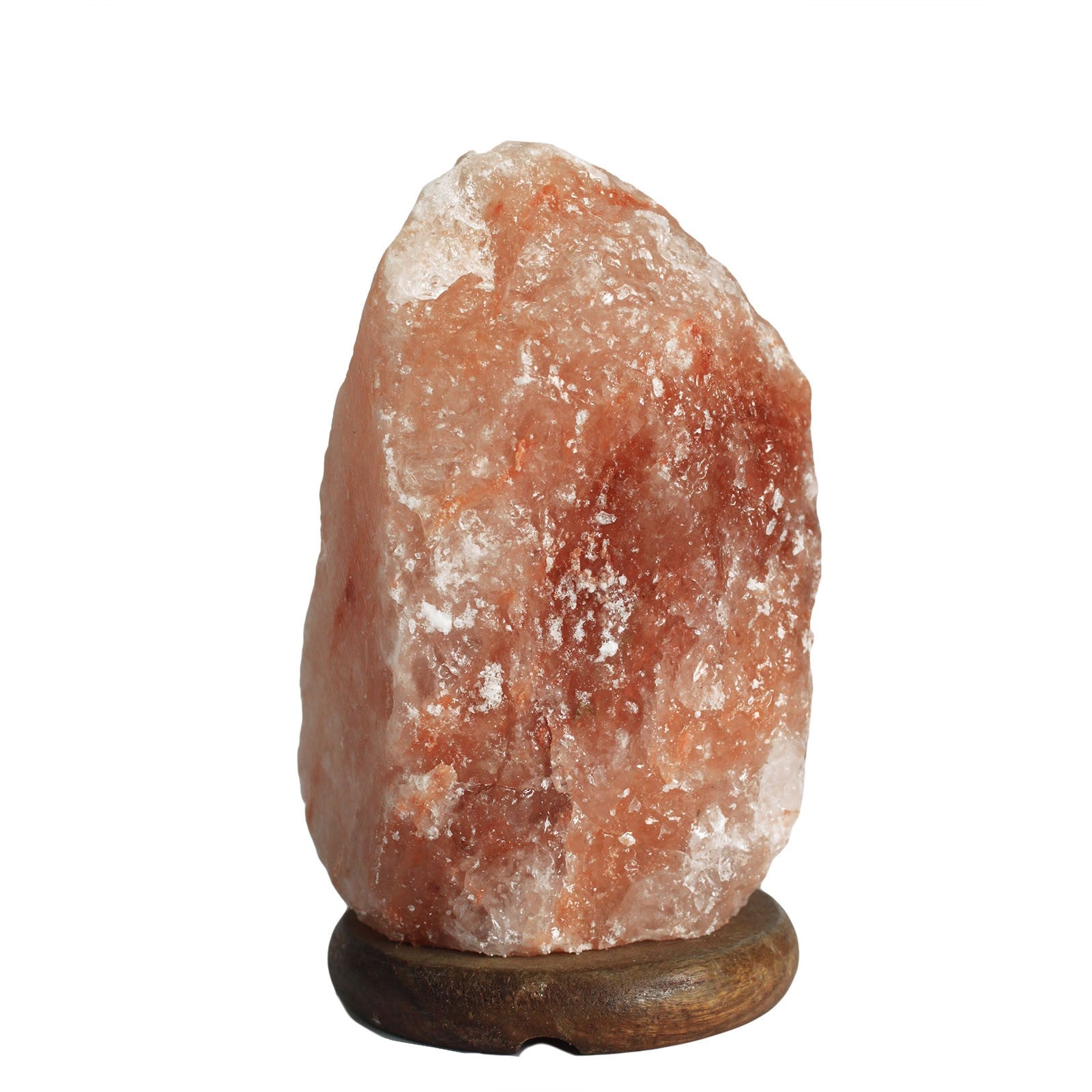 Hand Carved 240v Himalayan Salt Crystal Lamp with Base - Natural / 2Kg - 3Kg product packaging on clean background from Quintessential Holistic Health Ltd