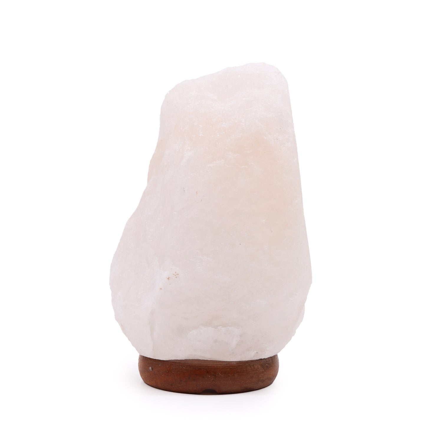 Hand Carved 240v Himalayan Salt Crystal Lamp with Base - White and Natural / 2Kg - 3Kg product packaging on clean background from Quintessential Holistic Health Ltd