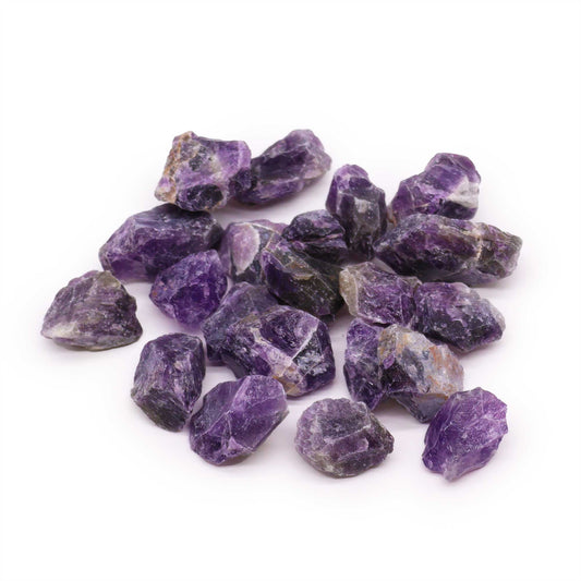 500g Raw Crystals - Amethyst product packaging on clean background from Quintessential Holistic Health Ltd