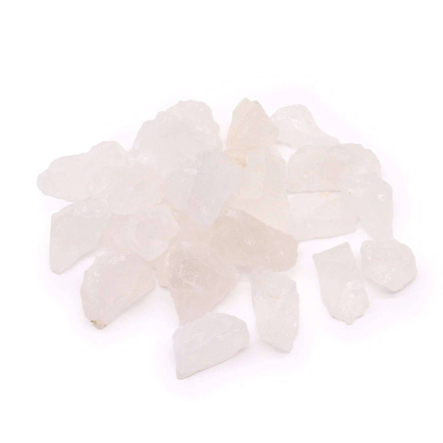500g Raw Crystals - Rock Quartz product packaging on clean background from Quintessential Holistic Health Ltd