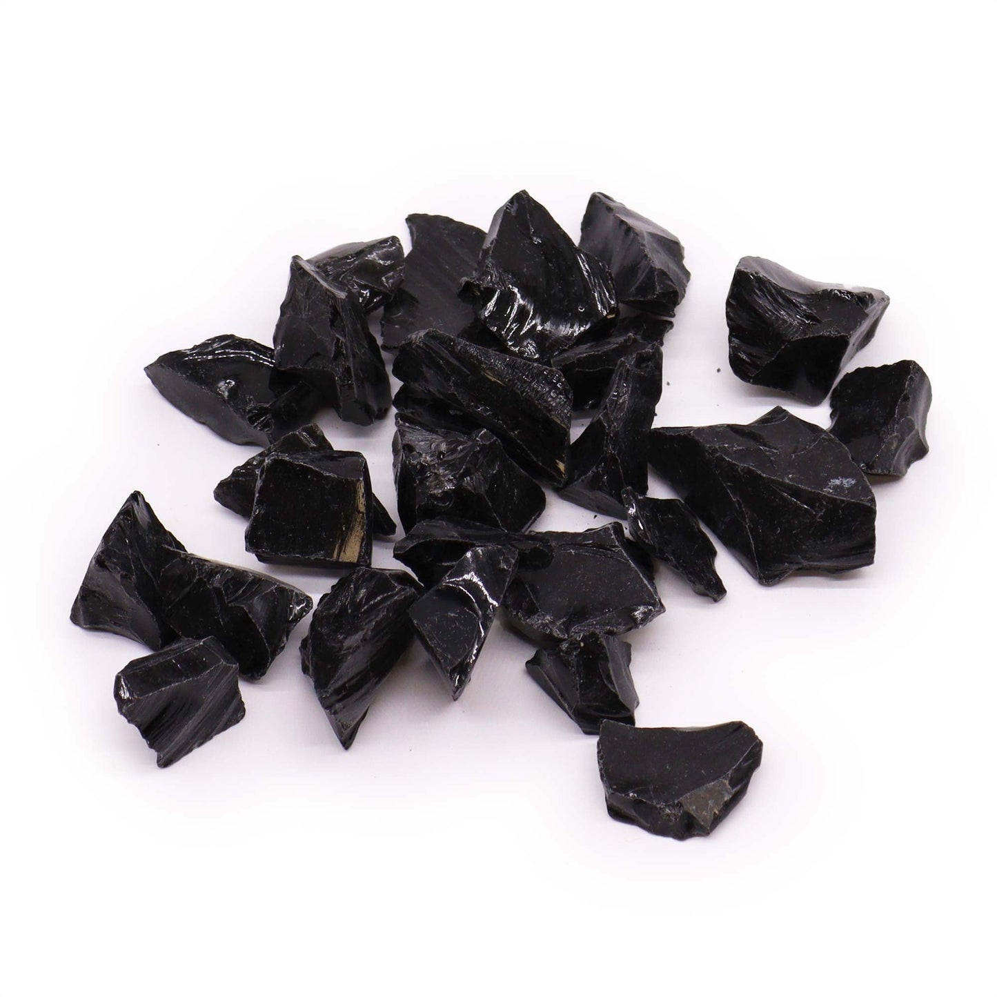 500g Raw Crystals - Black Agate product packaging on clean background from Quintessential Holistic Health Ltd