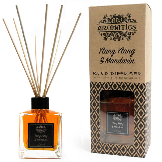 Reed Diffuser - Ylang Ylang and Mandarin - 200ml - main product image from Quintessential Holistic Health Ltd UK
