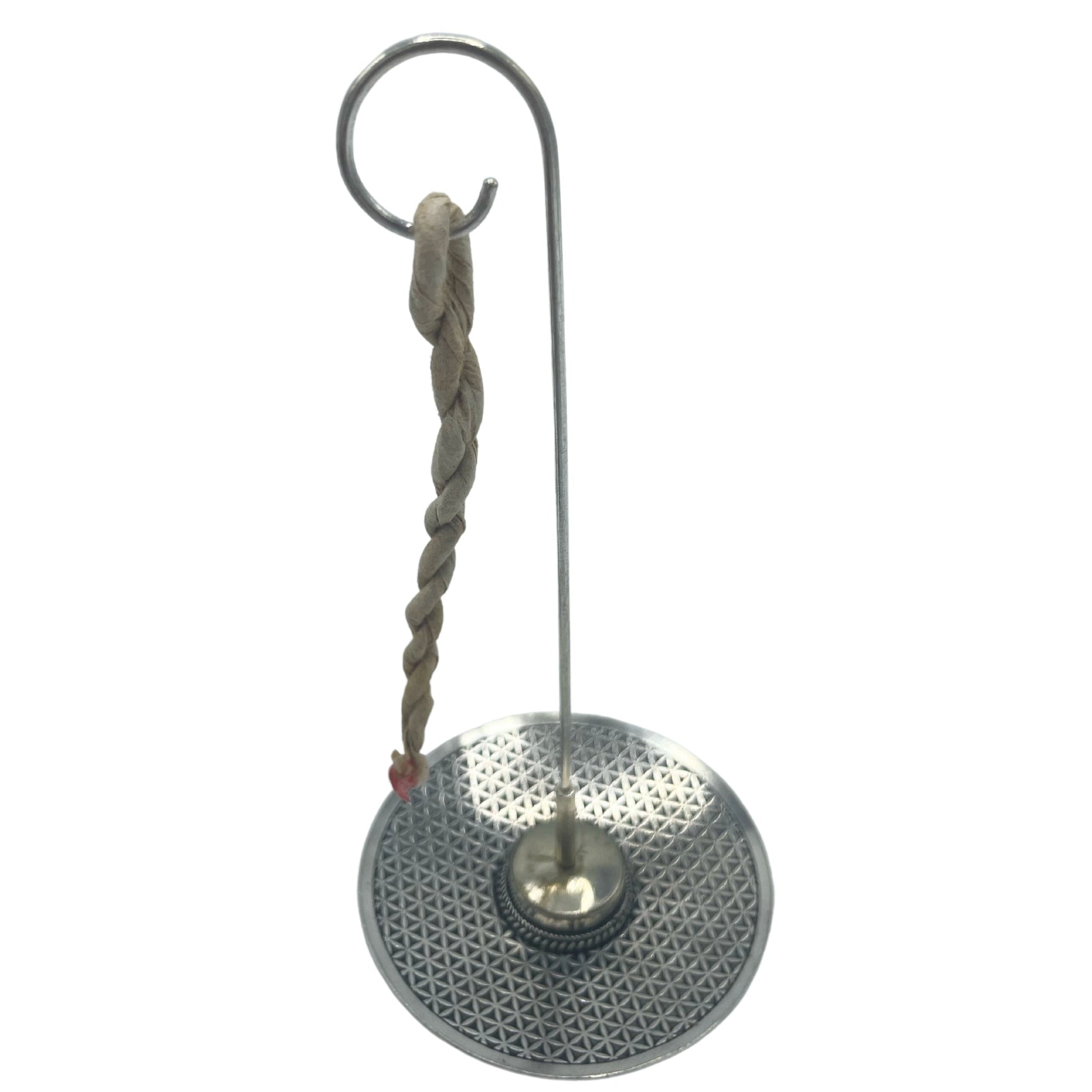 Rope Incense and Silver Plated Holder Set - Flower of Life product packaging on clean background from Quintessential Holistic Health Ltd