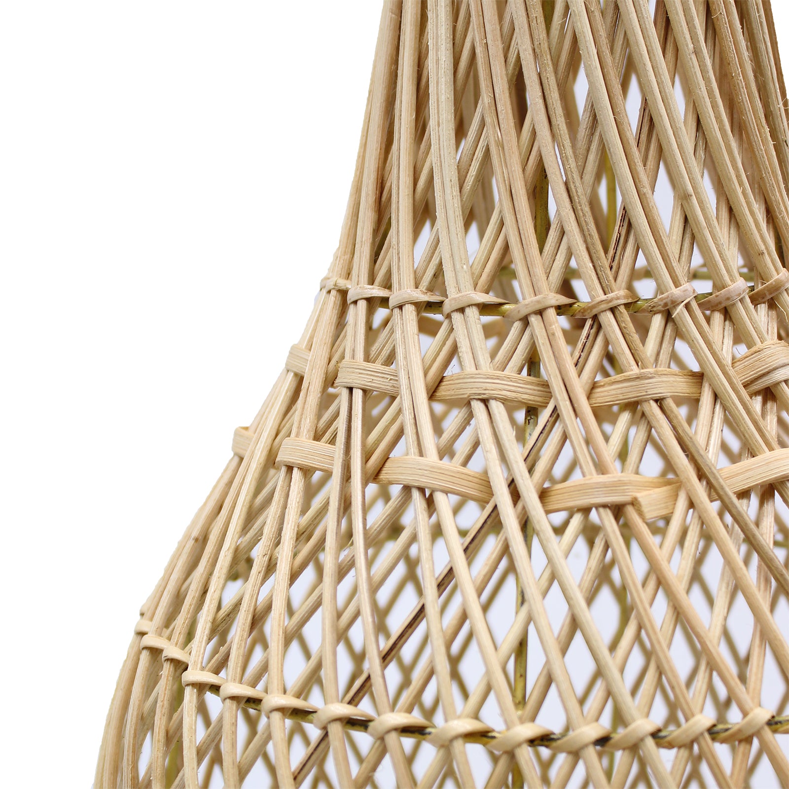 Hand-Woven Rattan Table Lamp - Natural product packaging on clean background from Quintessential Holistic Health Ltd