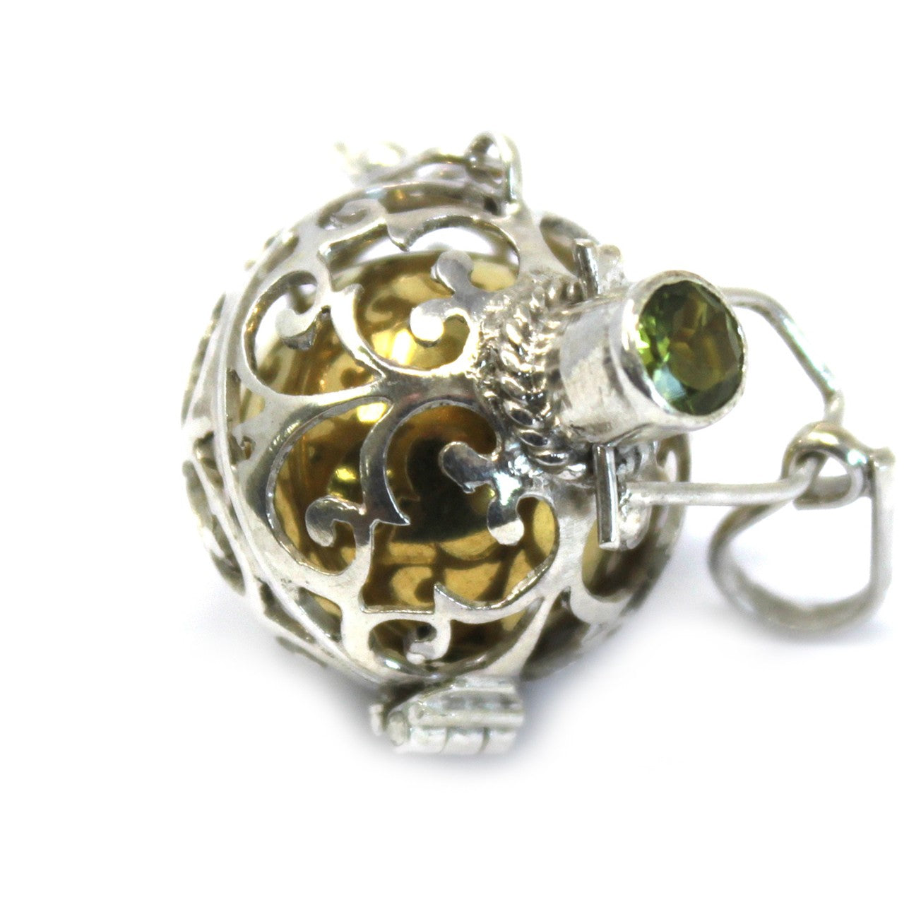 Handmade 925 Silver Angel Bell Pendant Necklace - 18mm / Romance product packaging on clean background from Quintessential Holistic Health Ltd