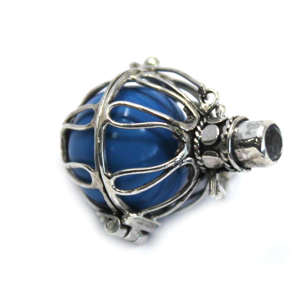 Handmade 925 Silver Angel Bell Pendant Necklace - 16mm / Creativity product packaging on clean background from Quintessential Holistic Health Ltd