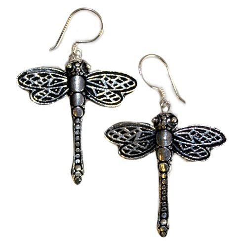 925 Silver Earrings - Dragonflies product packaging on clean background from Quintessential Holistic Health Ltd
