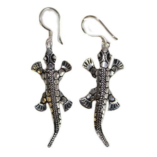 925 Silver Earrings - Lizards product packaging on clean background from Quintessential Holistic Health Ltd