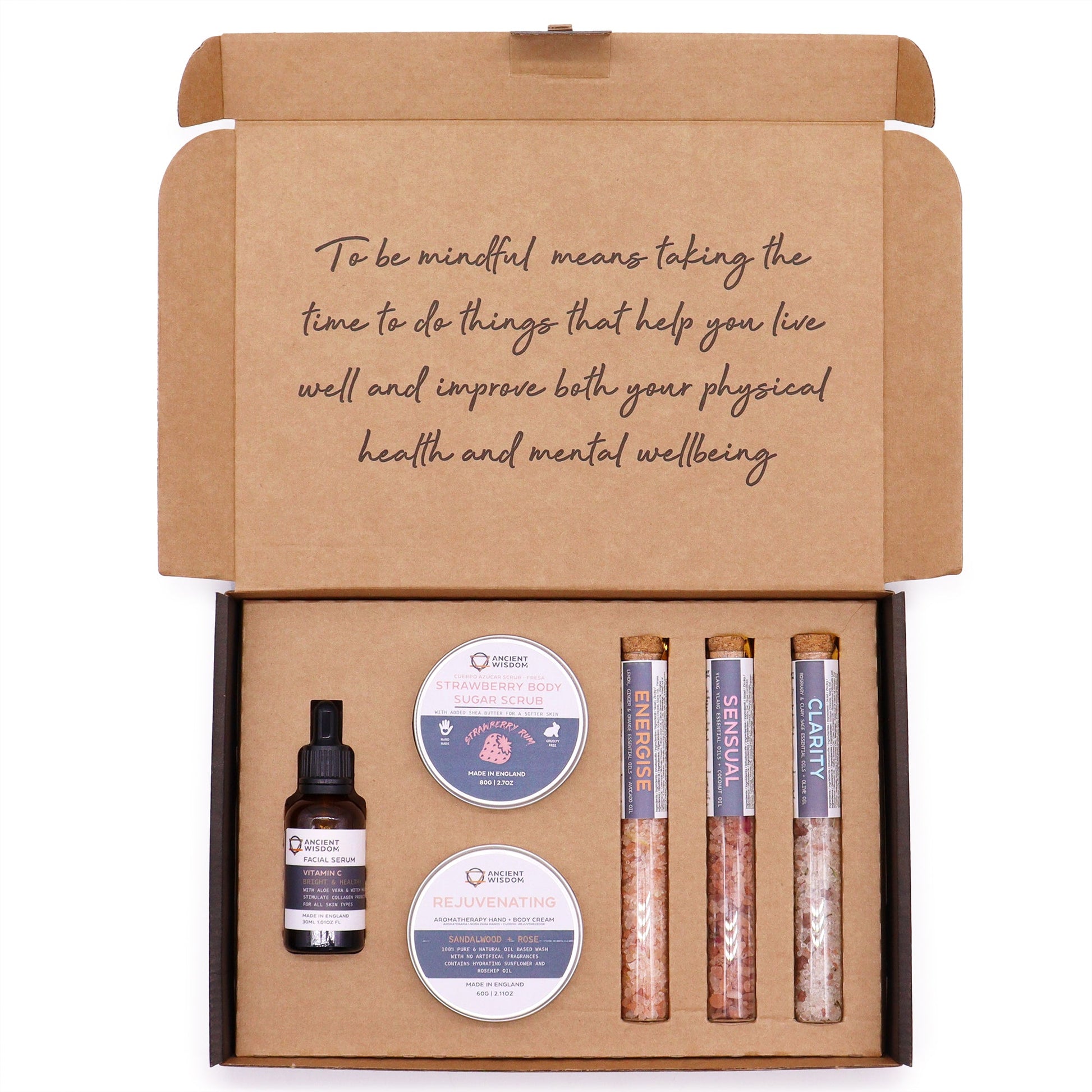 Serenity Essential Self Care Kit product packaging on clean background from Quintessential Holistic Health Ltd