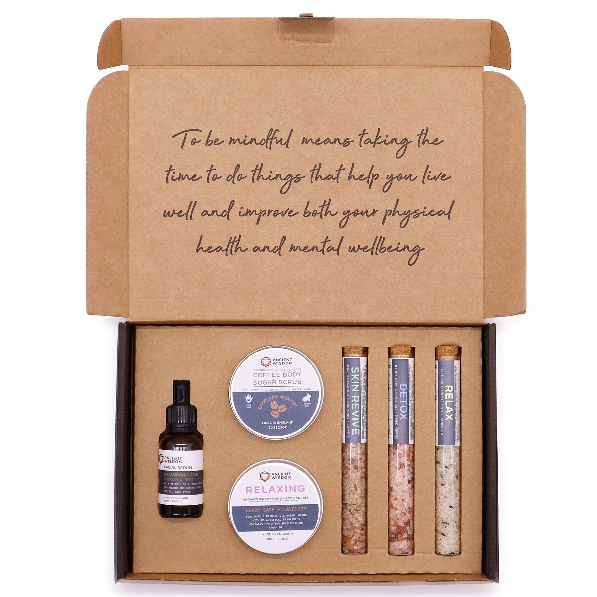 Mindful Moments Self Care Kit product packaging on clean background from Quintessential Holistic Health Ltd