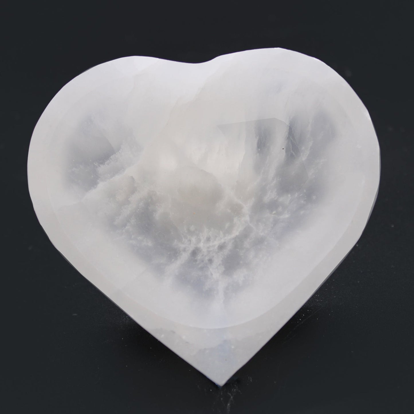 Selenite Heart Bowl - Large product packaging on clean background from Quintessential Holistic Health Ltd