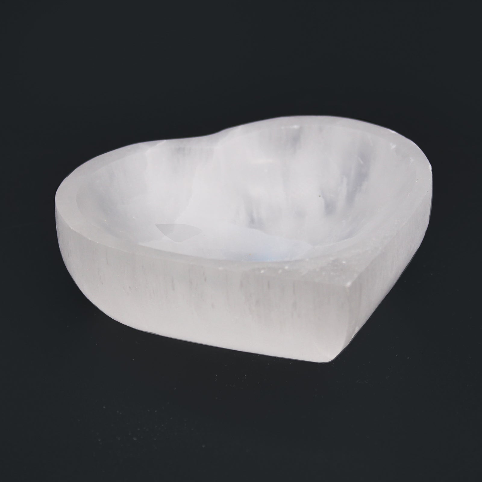 Selenite Heart Bowl - Large product packaging on clean background from Quintessential Holistic Health Ltd