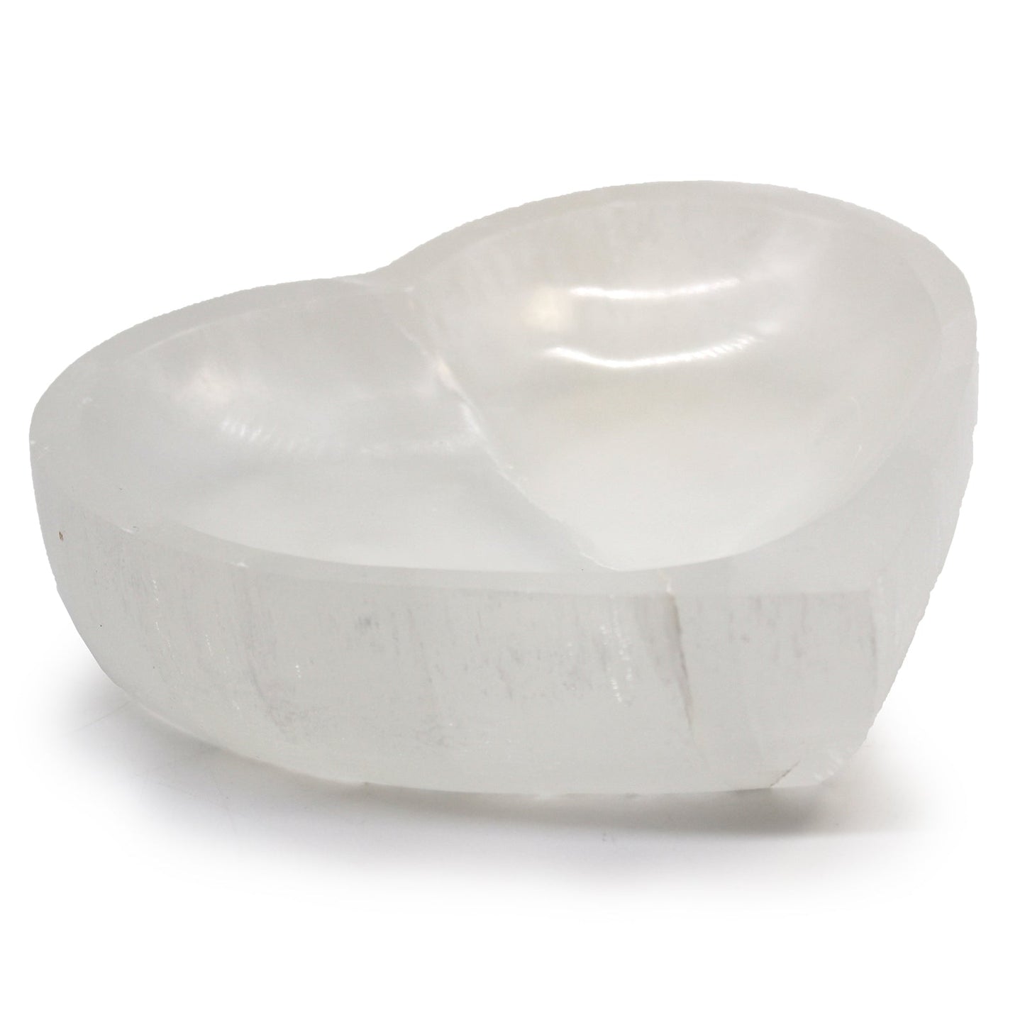 Selenite Heart Bowl - Extra Large product packaging on clean background from Quintessential Holistic Health Ltd