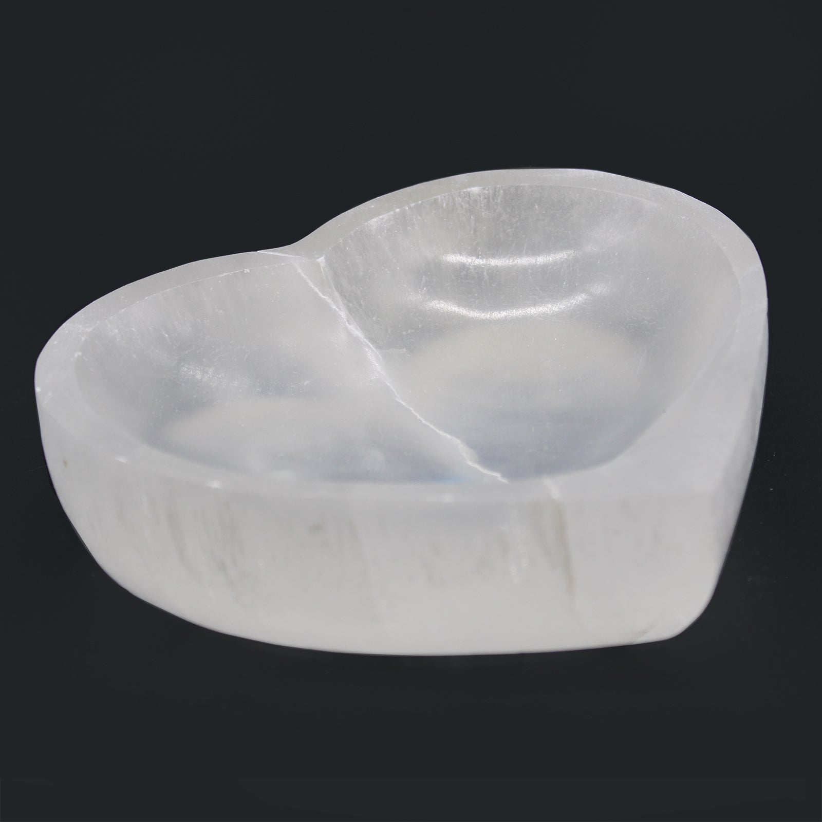 Selenite Heart Bowl - Extra Large product packaging on clean background from Quintessential Holistic Health Ltd