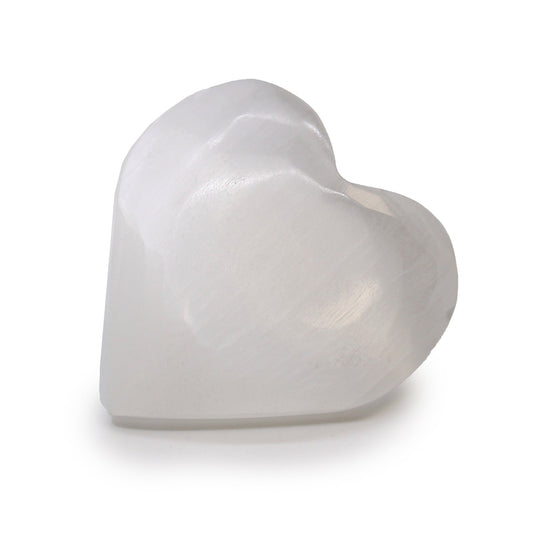 Selenite Heart - Large product packaging on clean background from Quintessential Holistic Health Ltd