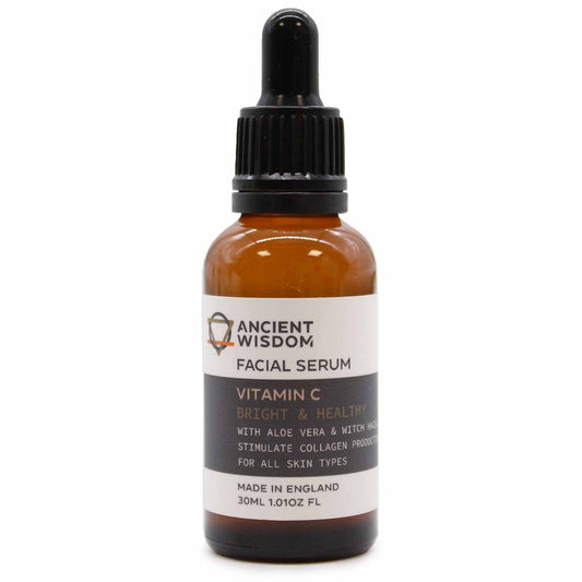 Vegan-Friendly Facial Serum - 30ml - Vitamin C - main product image from Quintessential Holistic Health Ltd UK