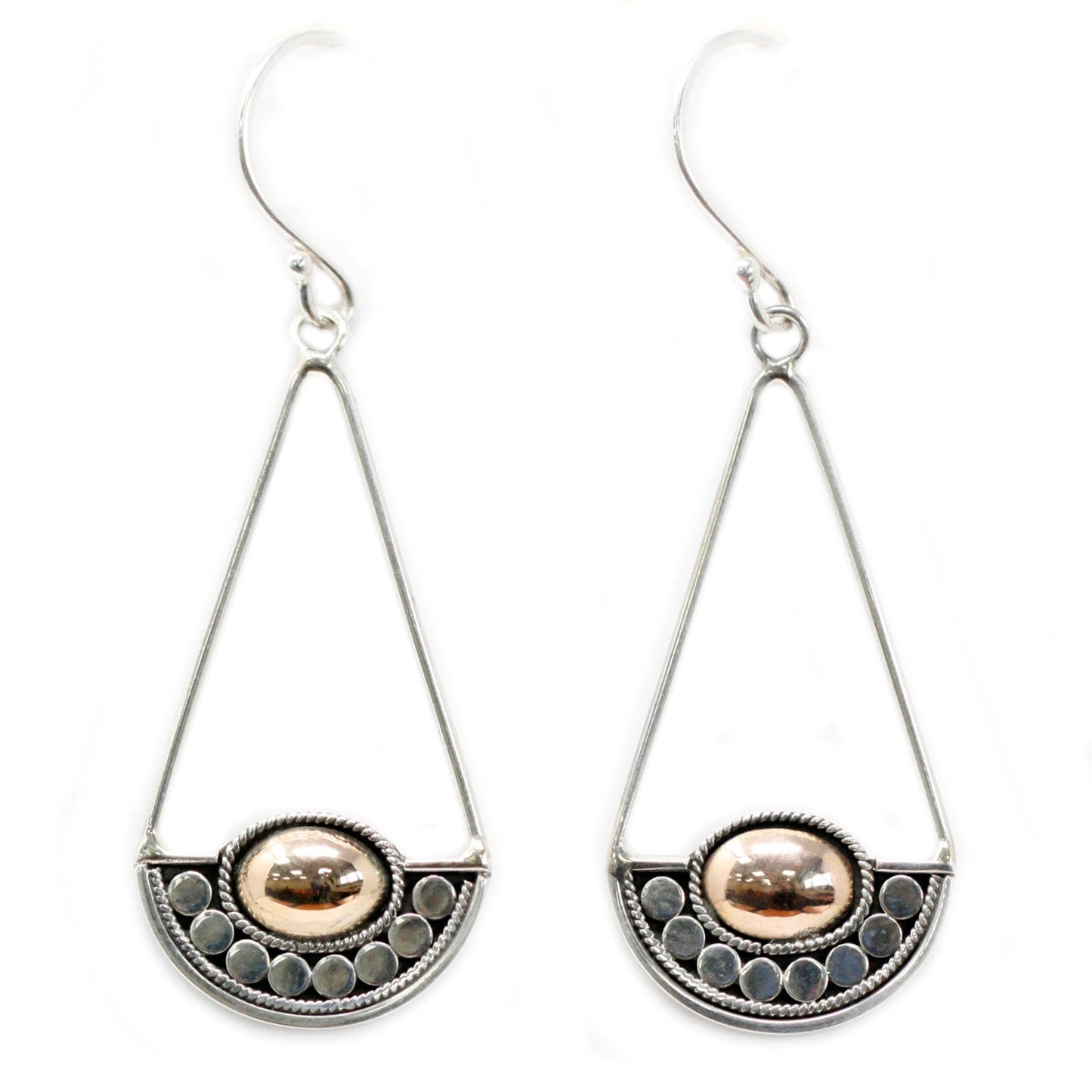 Handmade 18k Gold and 925 Silver Earrings - Luna Balance product packaging on clean background from Quintessential Holistic Health Ltd