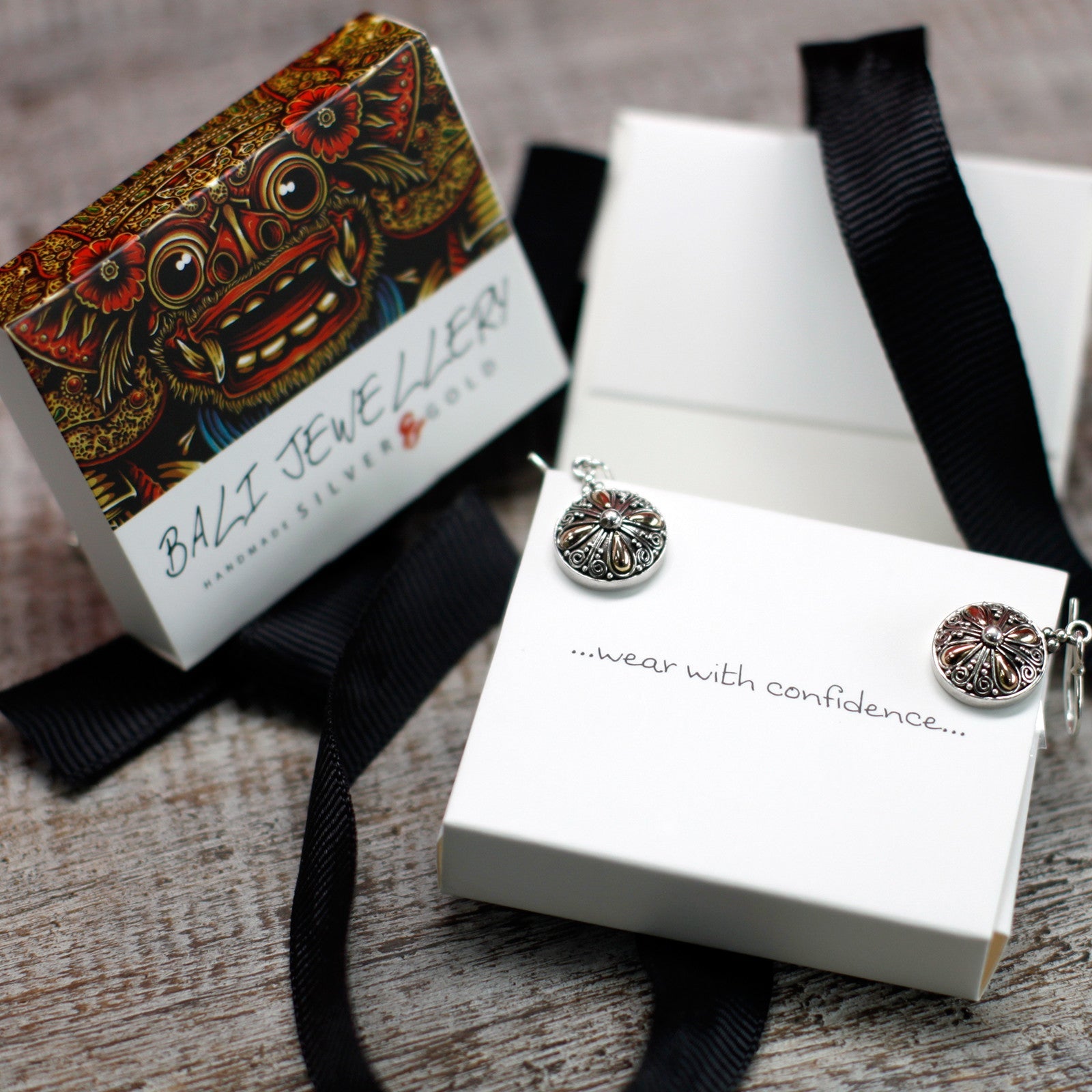 Handmade 18k Gold and 925 Silver Necklace - Tribal product packaging on clean background from Quintessential Holistic Health Ltd